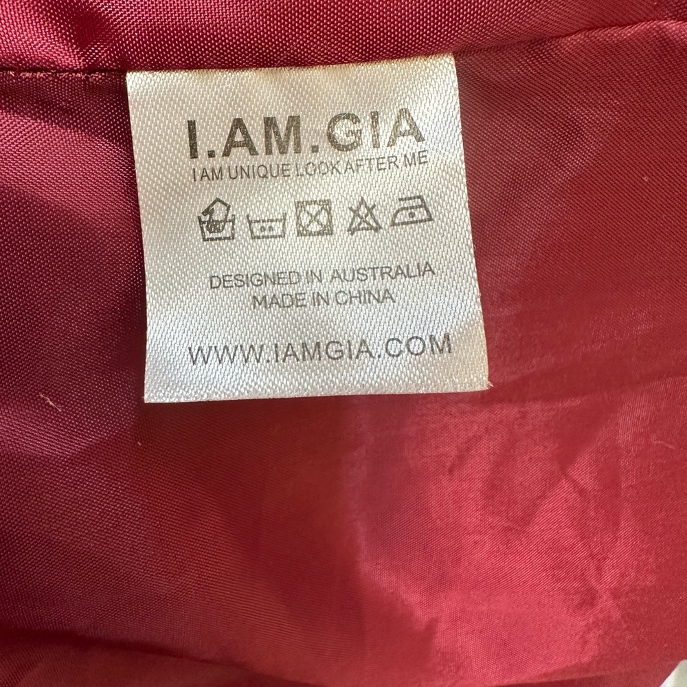 I.AM.GIA | Pixie Pile Fleece Teddy Coat- Brick Red/Burgundy EXCELLENT CONDITION - Picture 8 of 8